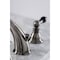 Kingston Brass Duchess Widespread Bathroom Faucet W/ Plastic Pop-Up, Black Stainless KB963AKL - alternate 2
